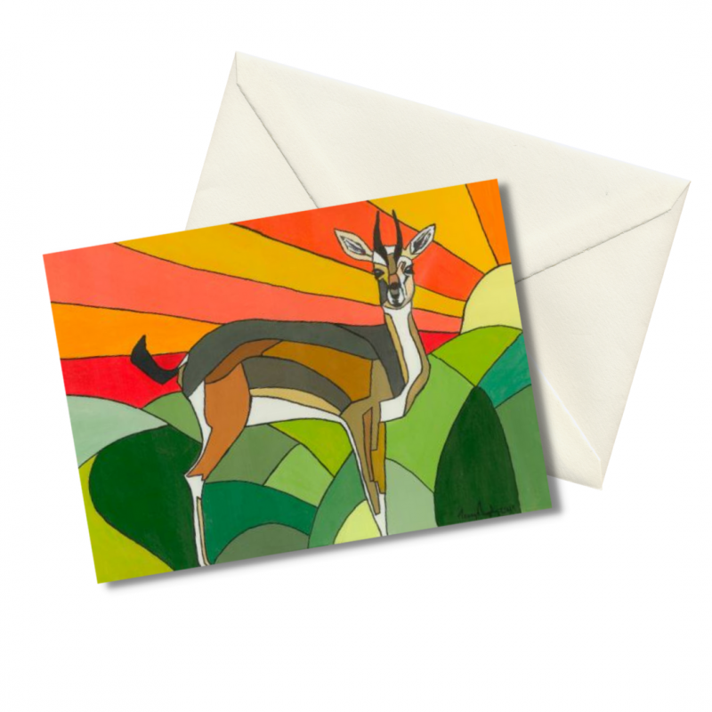 Gilly the Gazelle - Greeting Card